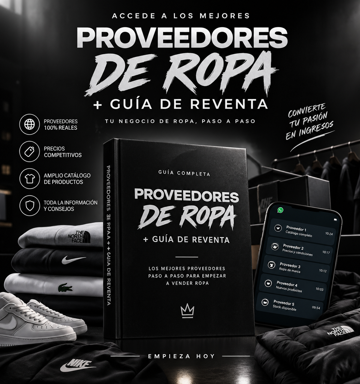 PACK PROVEEDORES ROPA + GUÍA DE REVENTA DE REGALO👕🎁